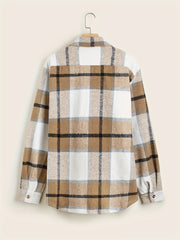 Men's Vintage Plaid Jacket for Spring Fall