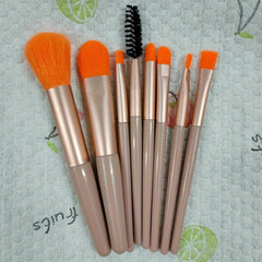 8 Pcs Portable Soft Makeup Brushes Set Multicolor With Bag