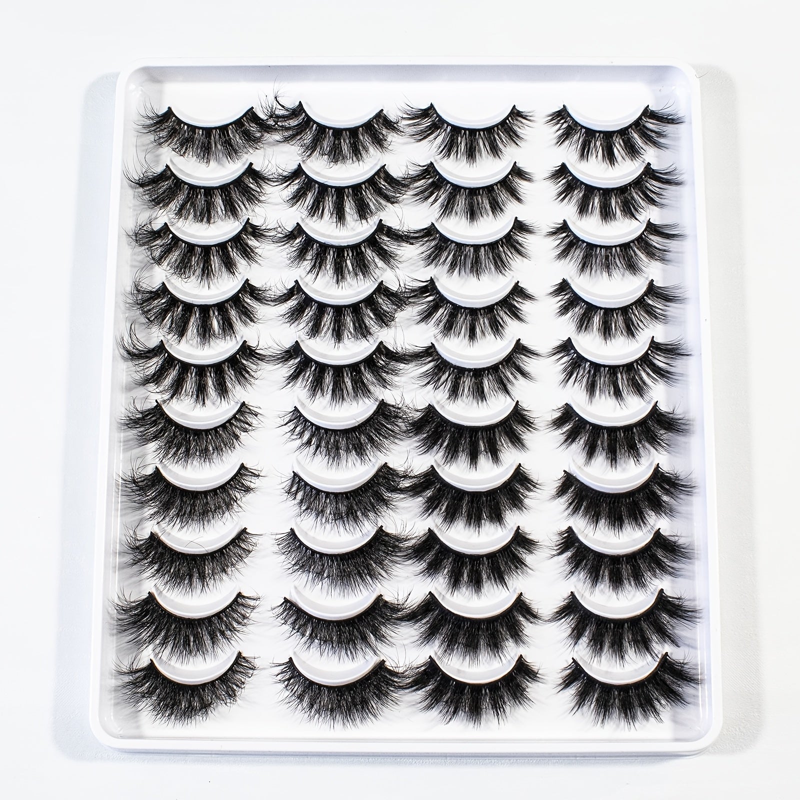 20 Pairs Soft Thick Cat Eye False Eyelashes Three-dimensional Simulation