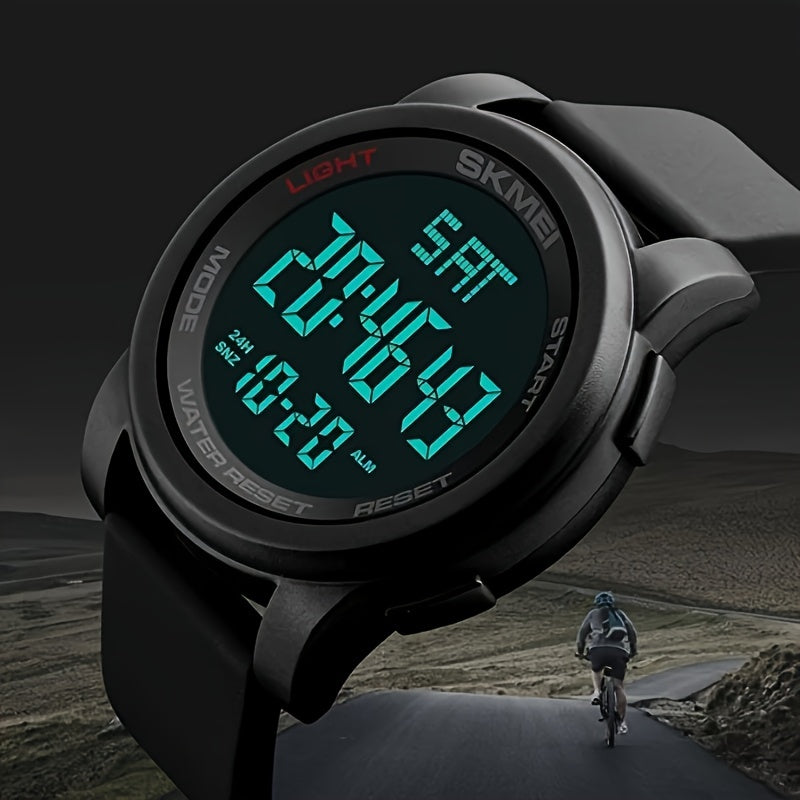 Waterproof Sports Electronic Watch With Alarm Clock Stopwatch