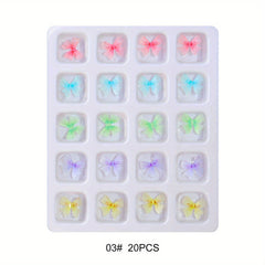 Resin Butterfly Nail Charms for Nail Art and Earring Decor