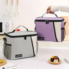 Waterproof Insulated Lunch Bag Large Capacity PEVA Lunch Box Holder