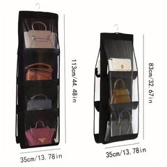 8 Pockets Hanging Bag Organizer Closet Wardrobe Storage Bag