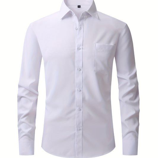 Men's Classic Button Up Shirt With Chest Pocket