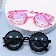 2pcs Y2K Smile Face Sunglasses for Party and Travel