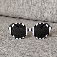 Teen Striped Frame Sun Protection Sunglasses