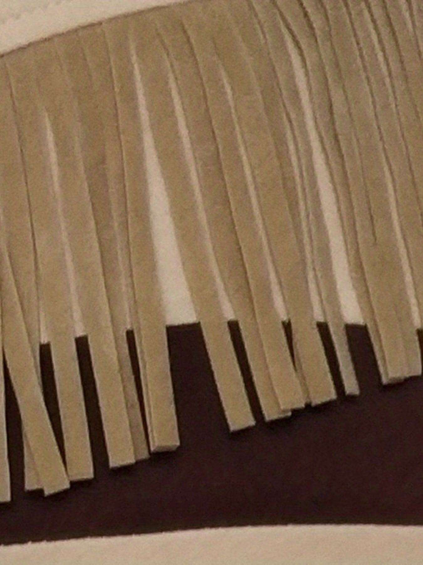 Girls Cotton Tassel Princess Dress Off Shoulder Dress