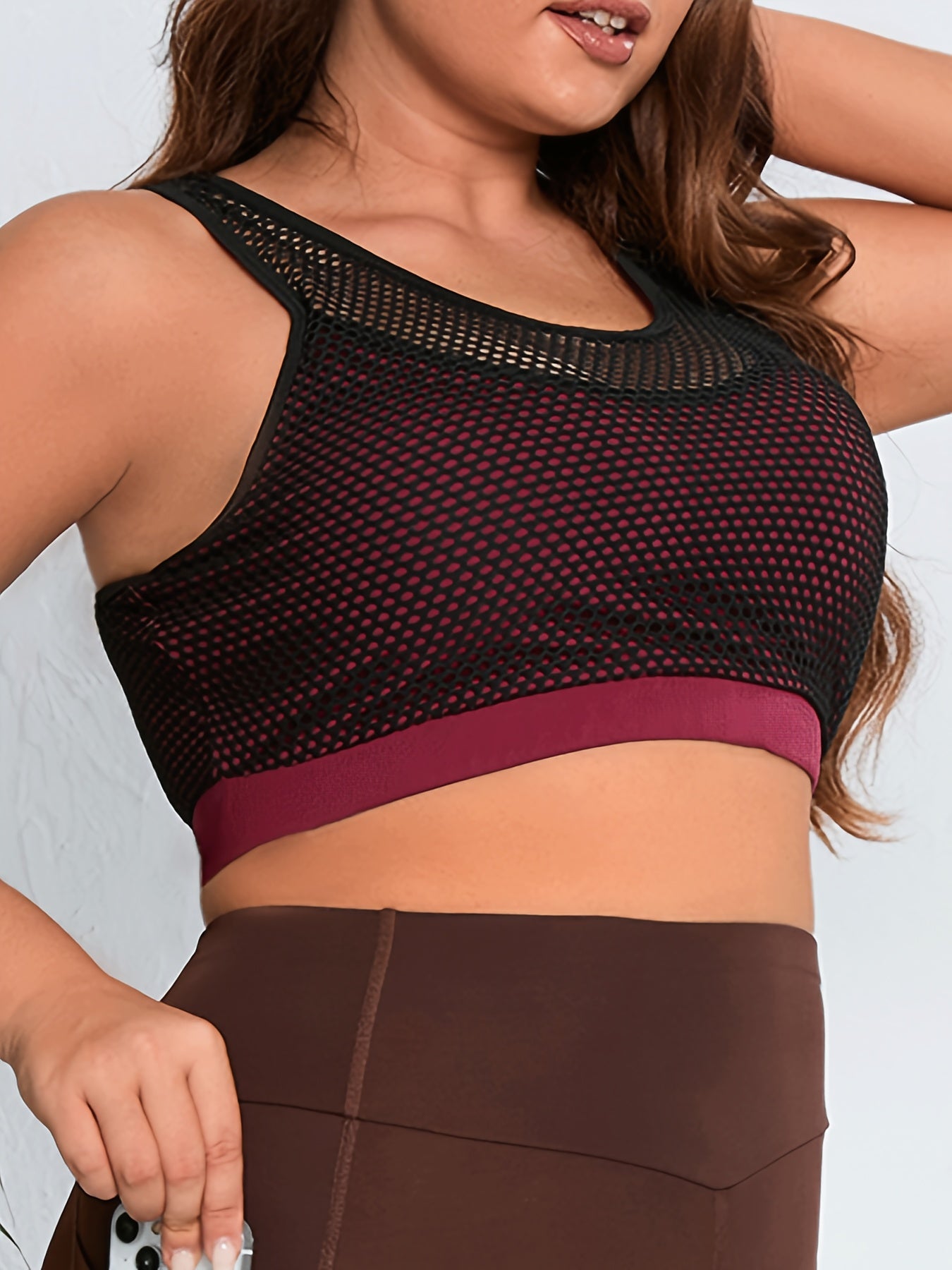 Colorblock High Stretch Yoga Bra