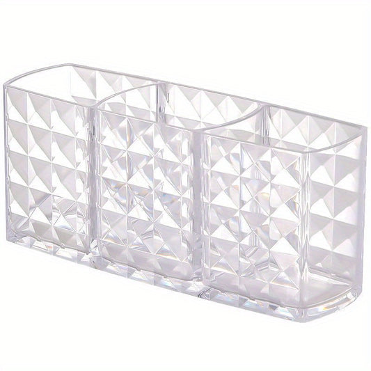 Acrylic Cosmetic Organizer for Eyebrow Pencils and Brushes - Makeup Storage Box