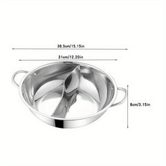 Stainless Steel Hot Pot Divider 30 33 02cm Sichuan Hotpot Shabu Pot