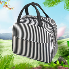 Flamingo Print Lunch Tote Bag Waterproof Thermal Lunch Box Bag