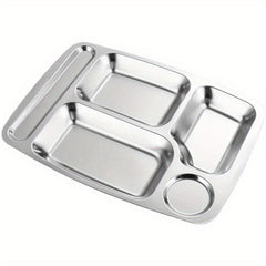 304 Stainless Steel Dinner Plate for Picnic and Weight Loss