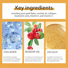 24K Golden Face Cream Hydrating Moisturizing Firming Skin