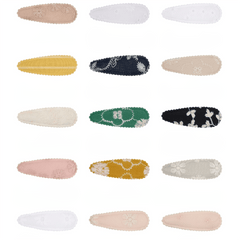 15pcs Embroidery Floral Hair Clip for Baby Girls