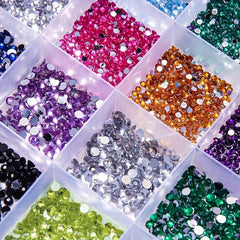 3500pcs Flatback Nail Art Rhinestones Crystal Gems for DIY Clothing Makeup