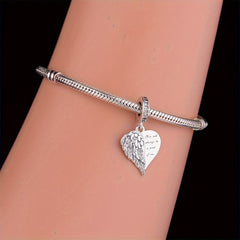 925 Sterling Silver Heart Pendant For DIY Jewelry Gift