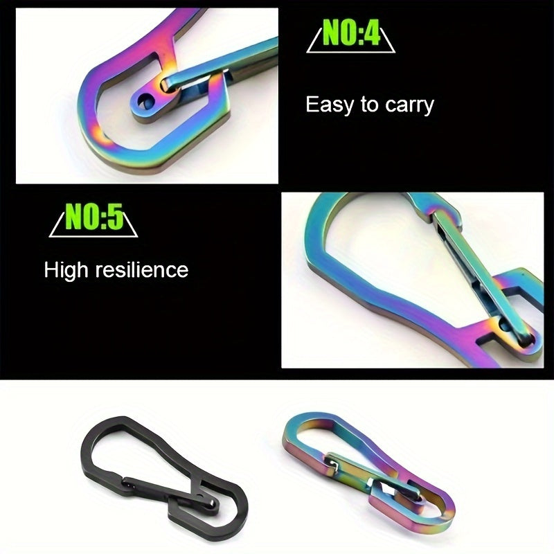 Titanium Carabiner Keychain for Camping & Hiking