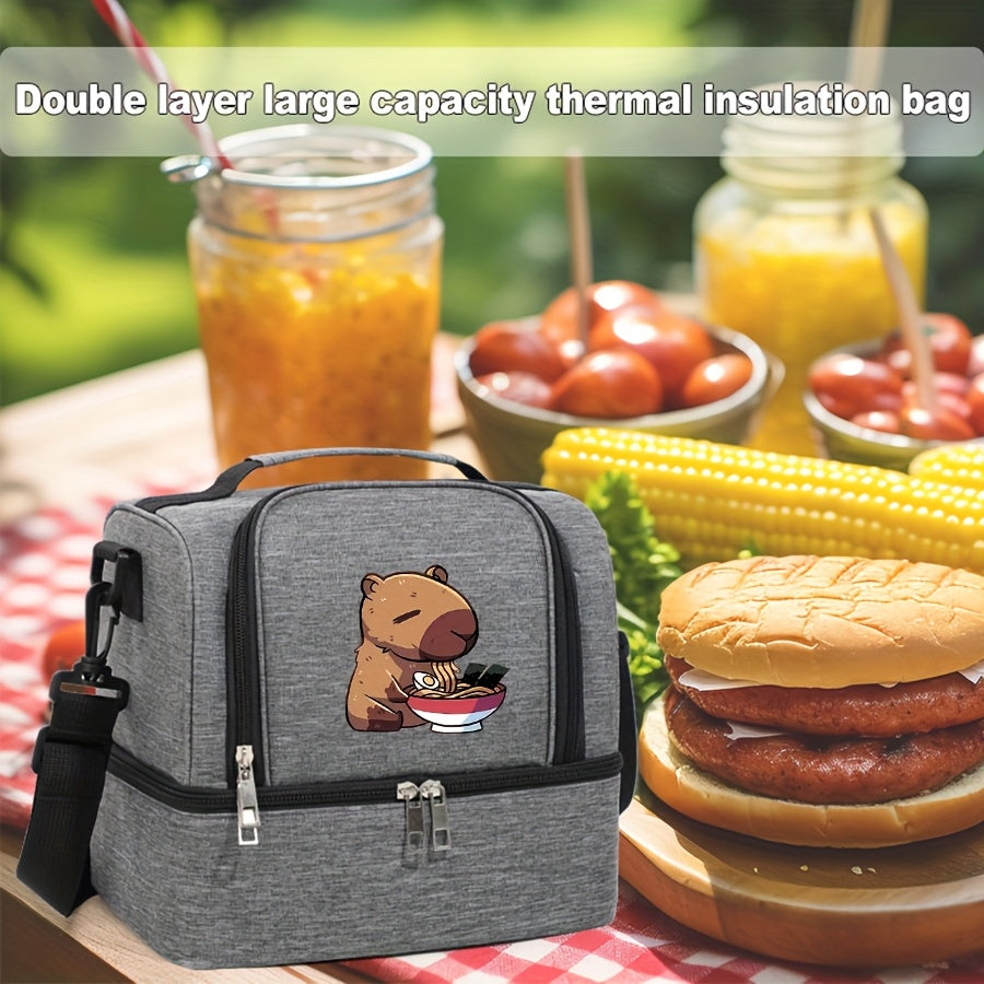 Capybara Noodle Lover Insulated Bento Bag