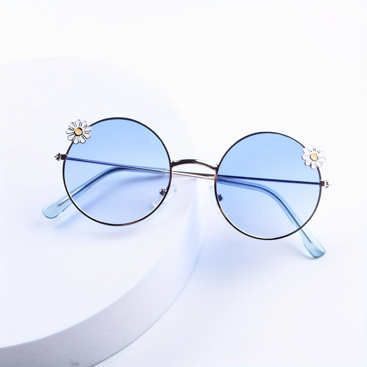 Kids Round Flower Sunglasses for Outings