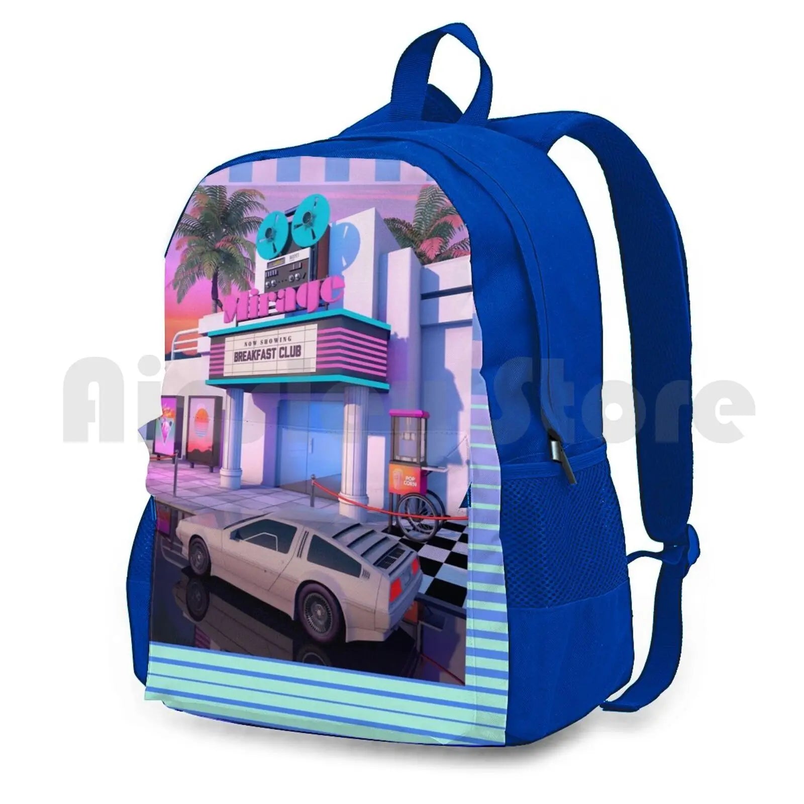 80s Cinema Hiking Backpack Waterproof Camping Travel