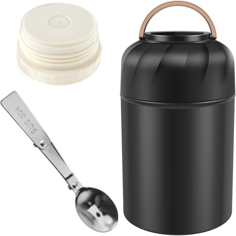 550ml Leak Proof Thermal Container with Built In Spoon Vacuum Insulated