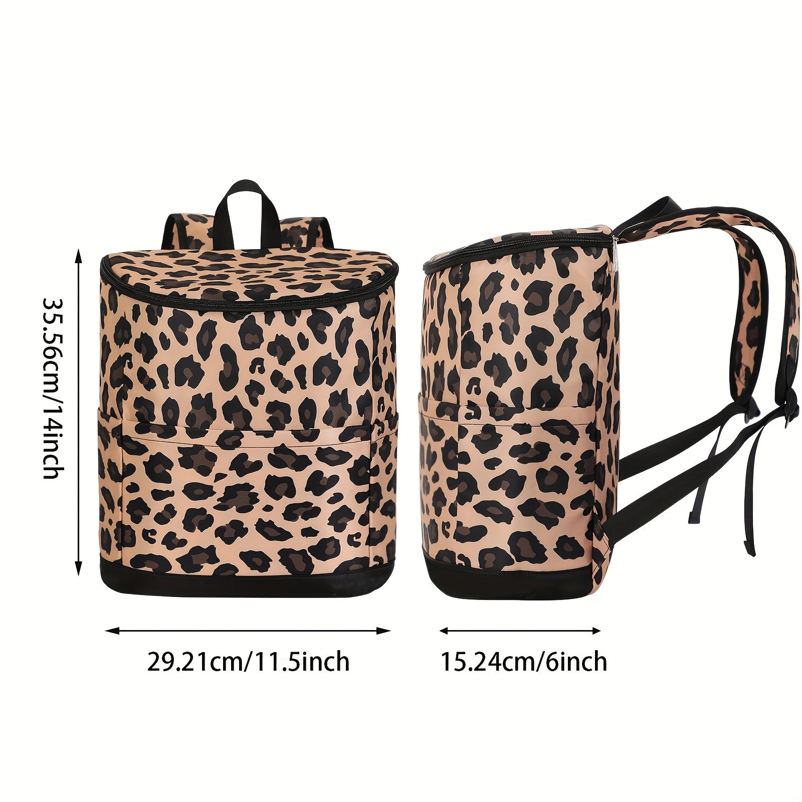 DANCURKEY Insulated Cooler Backpack Leakproof Lightweight Nylon Lunch Bag