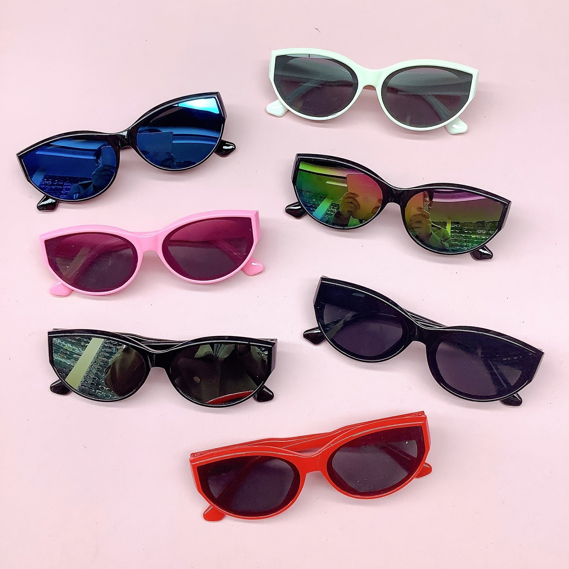 Vintage Cat's Eye Frame Sunglasses for Girls