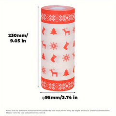Christmas Printed Paper Towel 3 ply Roll Kitchen Tissue Disposable Wipe