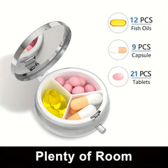 Cartoon Mouse Pill Case Travel Size Medication Organizer