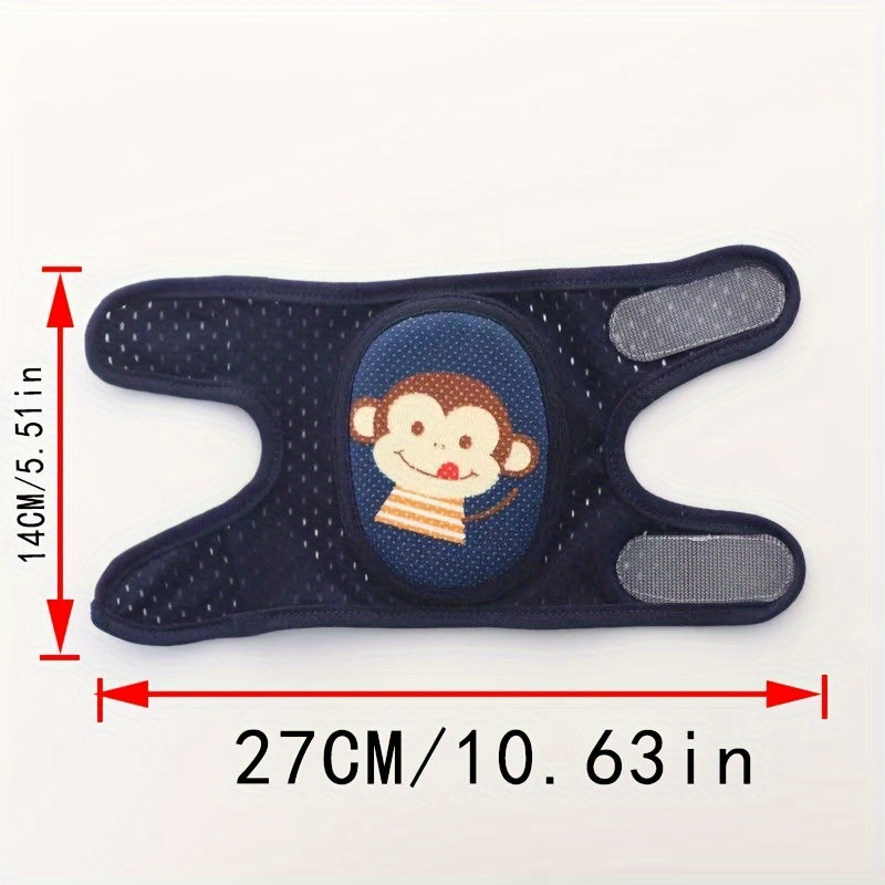 Adjustable Knee & Elbow Pads for Crawling in Pink Navy