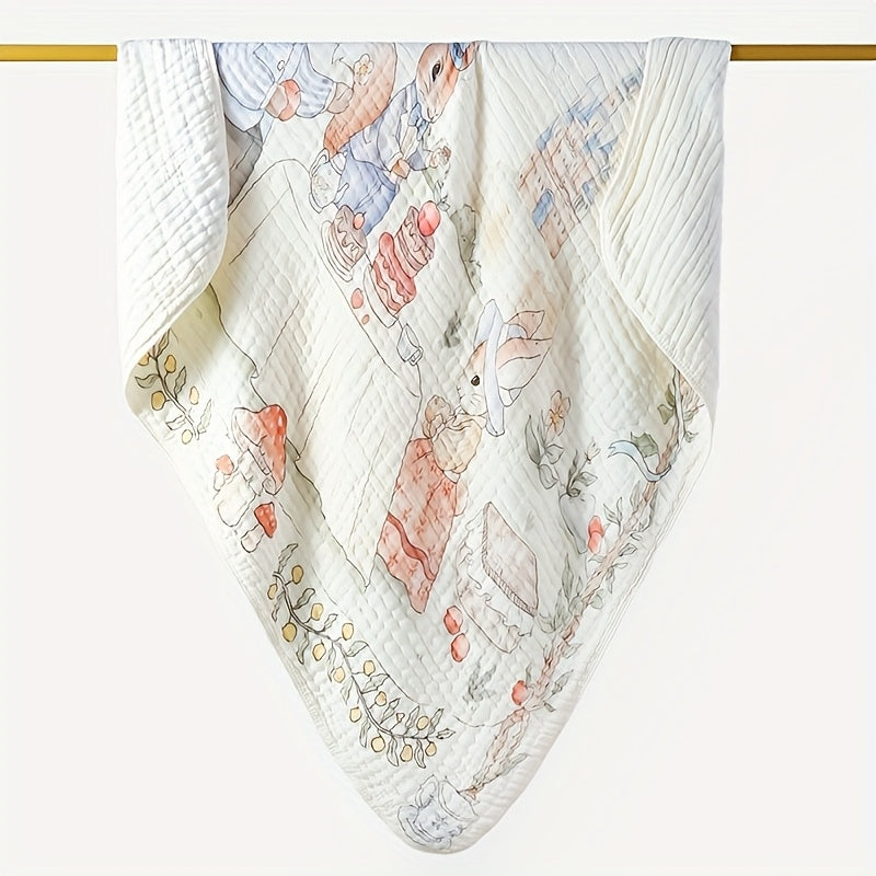 Cozy Kids Bath Towel 6 Layer Absorbent Quilt Soft Polyester Knit