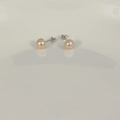 Freshwater Pearl Earrings 925 Silver Ear Studs Jewelry for Women