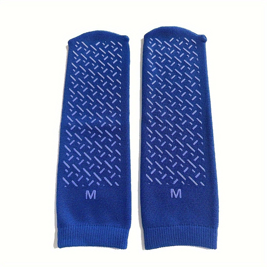 Non Slip Hospital Grip Socks - 1 Pair, Men/Women, Diabetic Socks, Wide Stretch