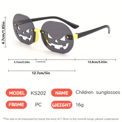 Halloween Pumpkin Frameless Sunglasses UV Protection