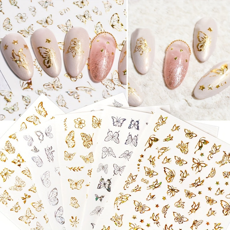 Butterfly Nail Art Stickers 3D Self Adhesive Nail Art Decals