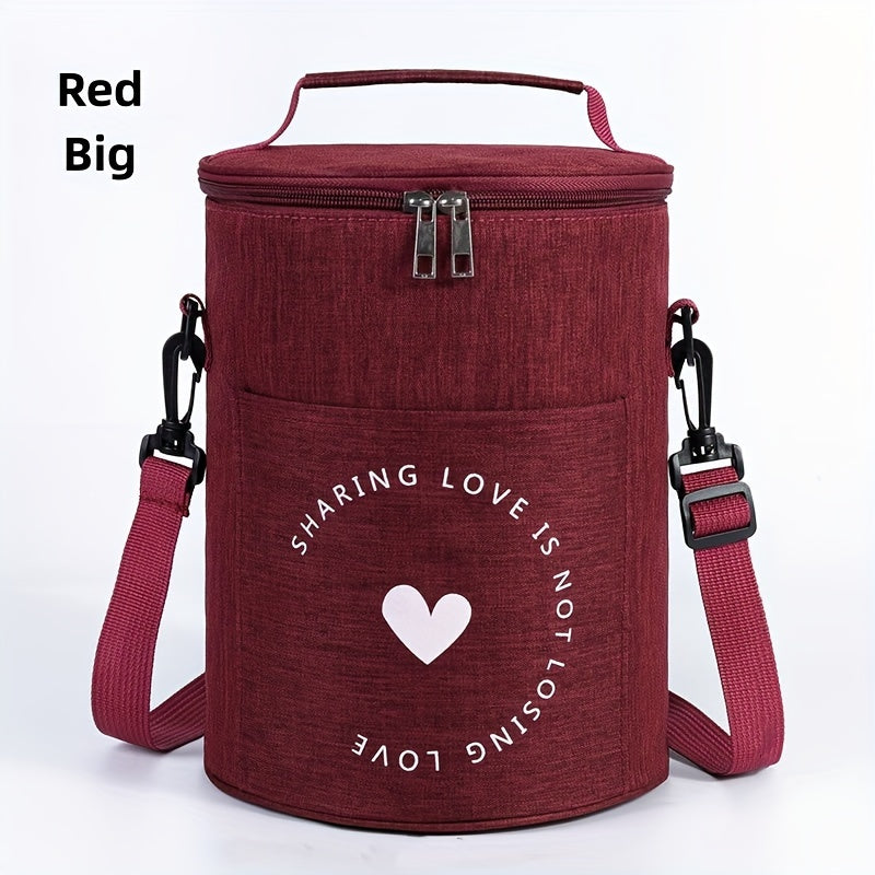 OXFORD Cylinder Lunch Bag Insulated for Travel and Work