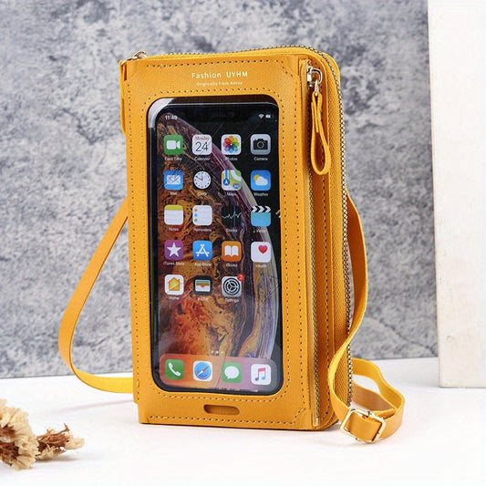 Touch Screen Phone Bag Zipper Crossbody Shoulder Bag
