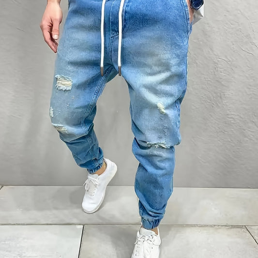 Men's Loose Cotton Jogger Jeans