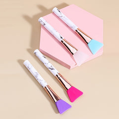 Marble Silicone Mask Brush - Facial Cleansing & Hairless Applicator