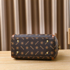 Monogram Ladies Handbag Stylish & Durable Shoulder Bag with PU Leather
