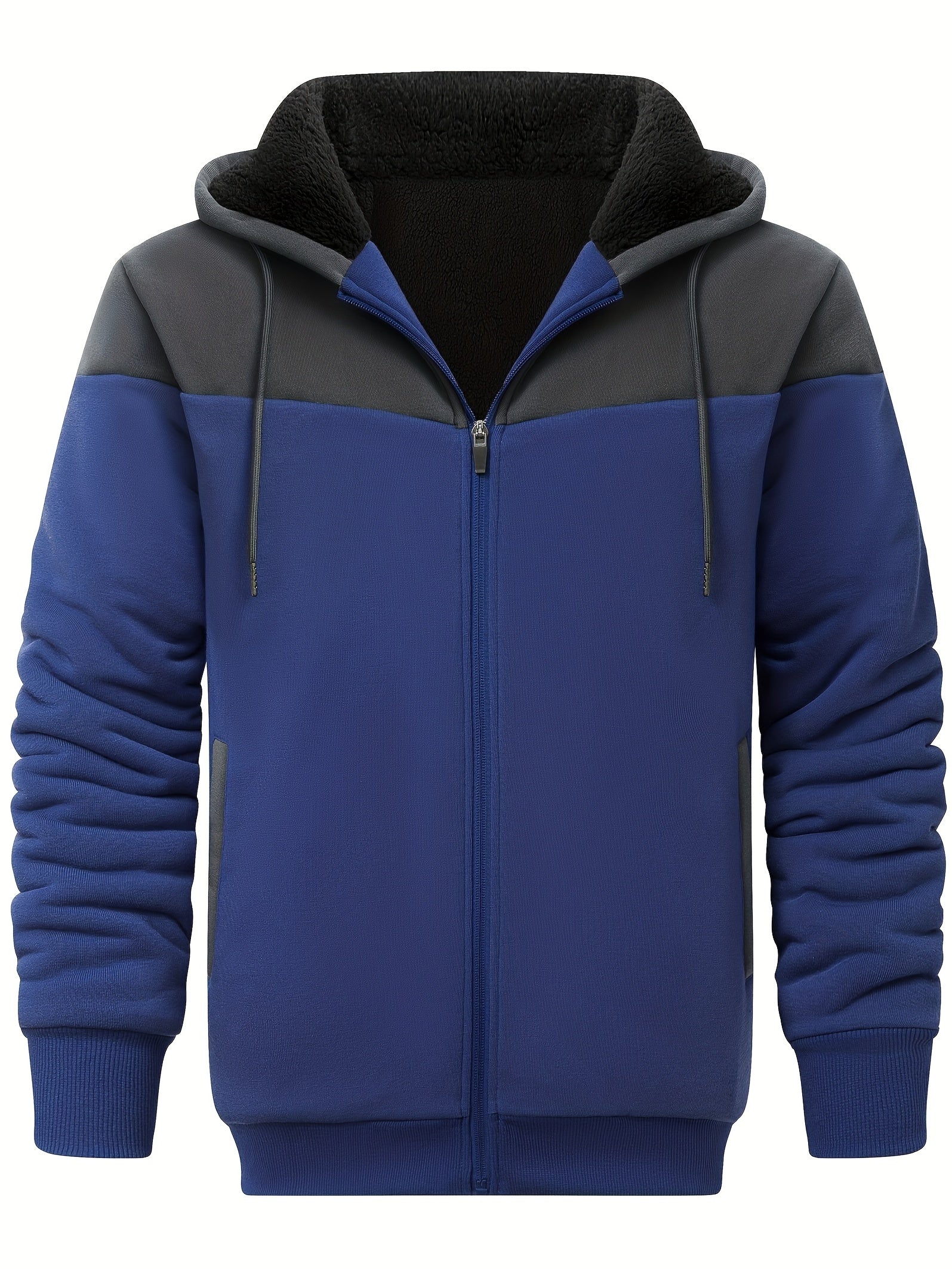 Men's Thick Fleece Lined Hooded Jacket