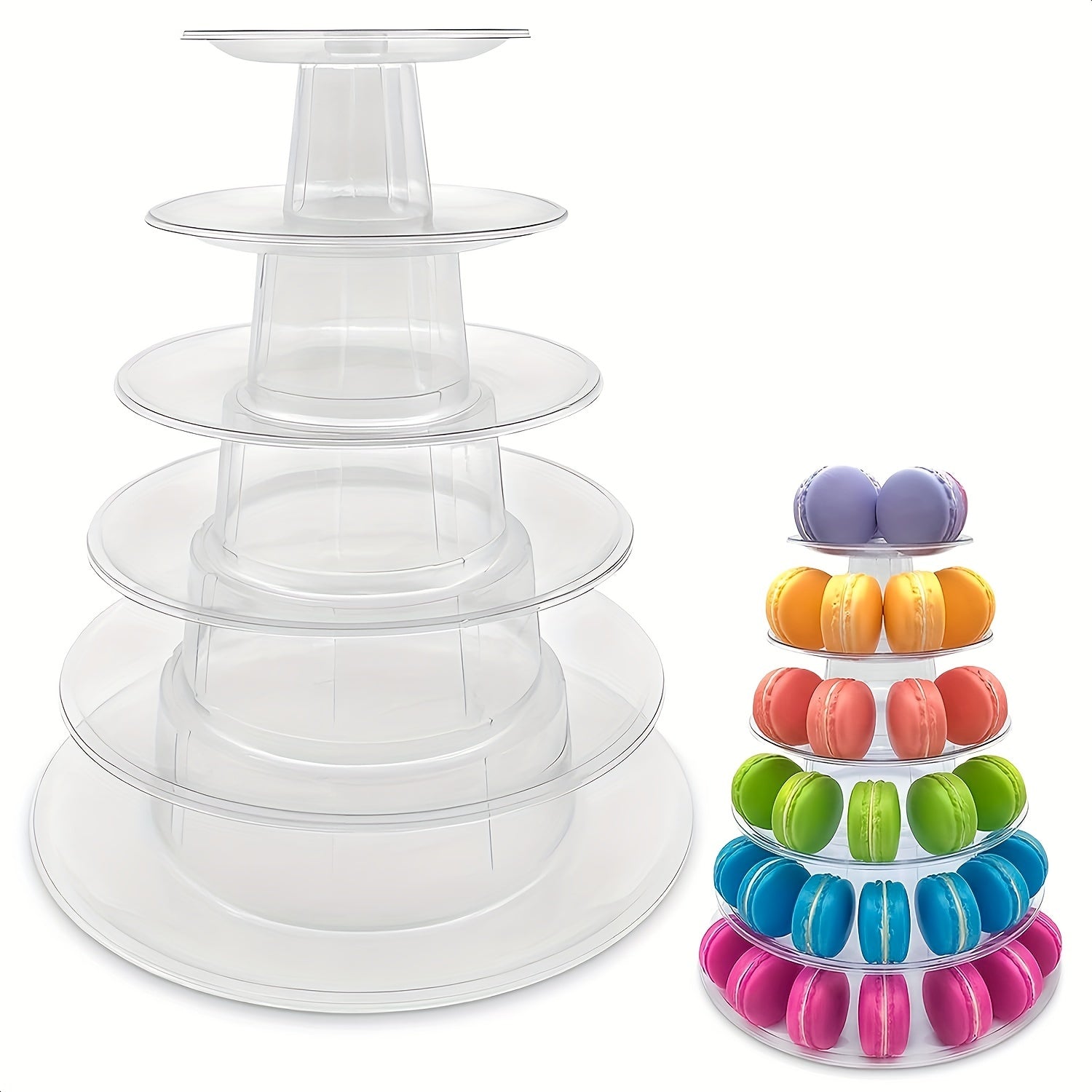4 6 10 Tier Round Macaron Display Stand Cake Stand Dessert Cupcake Stand