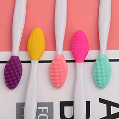 2-in-1 Silicone Nose & Blackhead Removal Brush Exfoliating Facial Cleaner