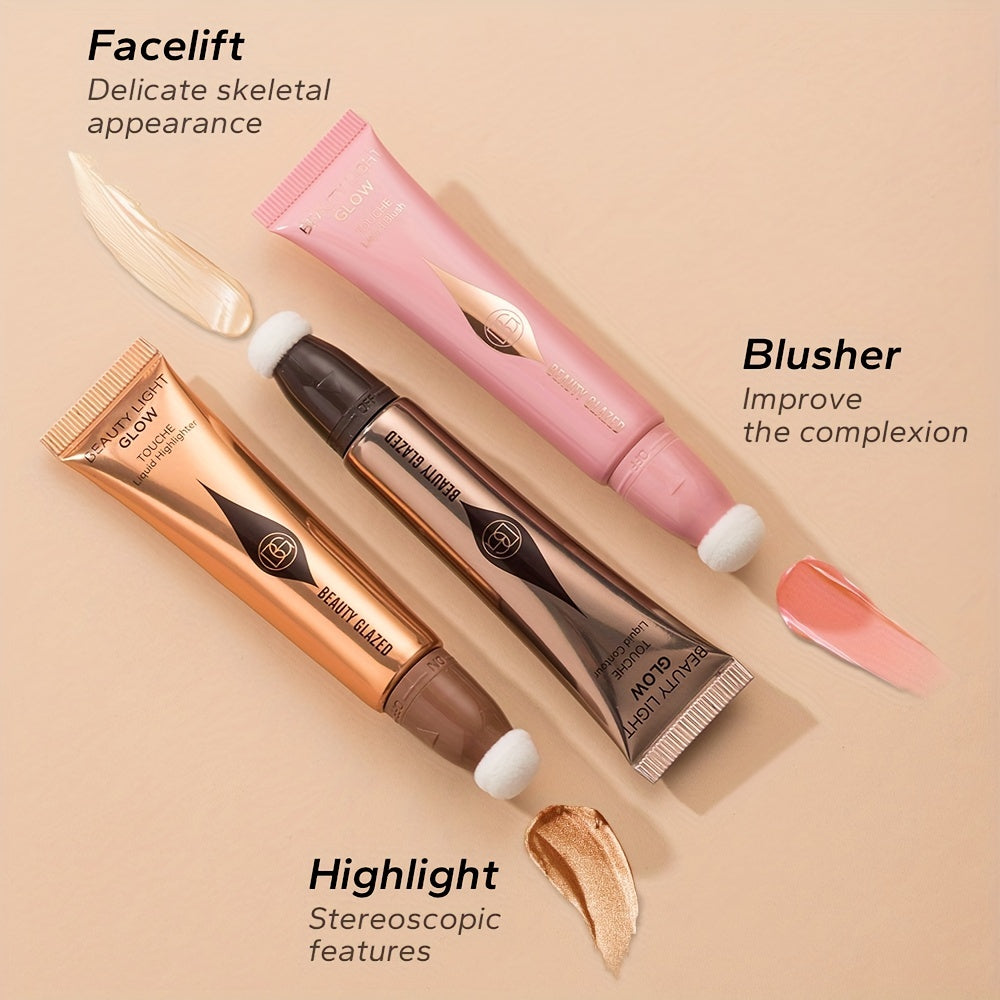 4-In-1 Makeup Pen: Shimmer, Glitter, Brightening, Contouring
