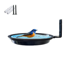 Outdoor Garden Bird Feeder Tray Tree Mounted Bird Bath Bowl for Wild Birds