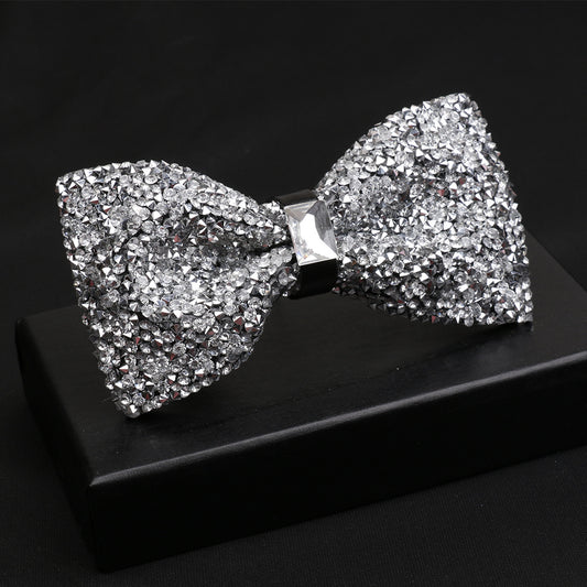 Crystal Bow Tie Gypsophila Rhinestone Men's Banquet Bow Tie