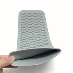 Heat Resistant Silicone Travel Mat for Curling Irons, Hair Straightener