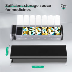 Aluminum 7-Day Travel Pill Box