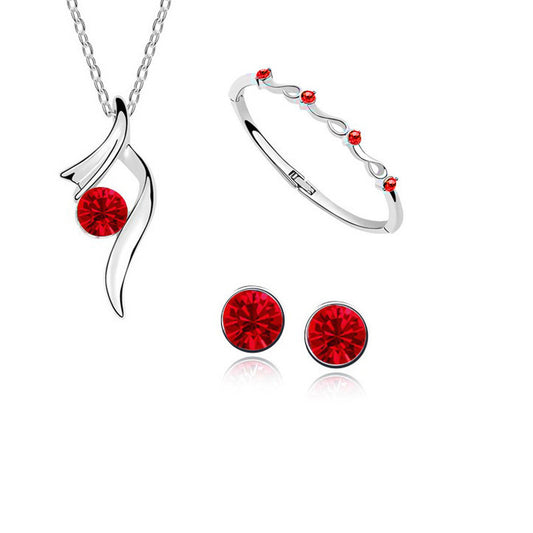 Crystal Jewelry Set for Women Girls