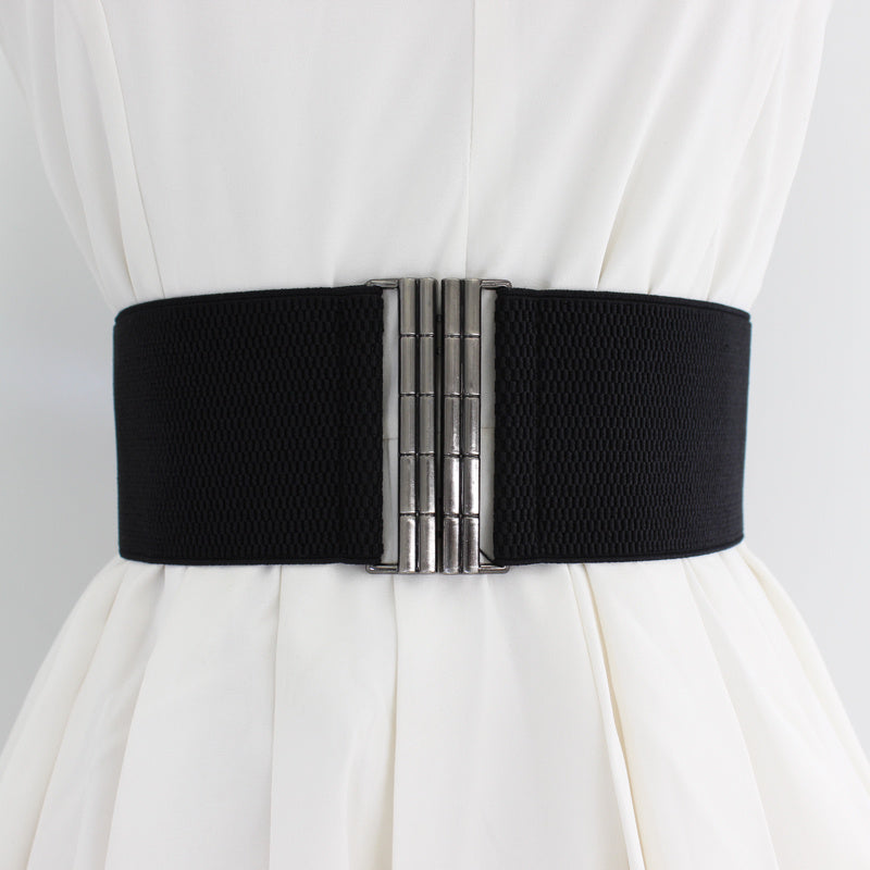 Elastic Belt Women's Belt Wide Waist Covering Decor